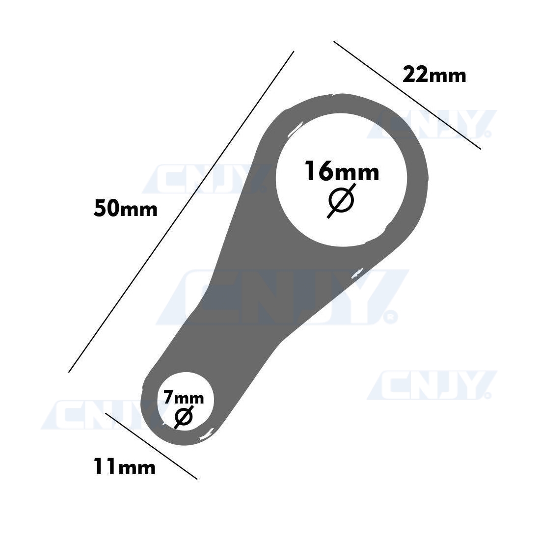 Interrupteur NC/NO double à led pour guidon de moto quad scooter