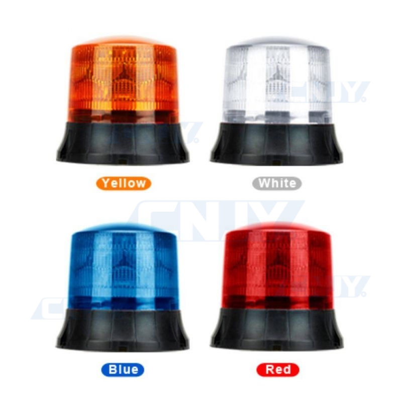 Gyrophare led CNJY® Gyrocop bleu, blanc, rouge orange, magnétique, à vis,  sur mât 12V 24V 54W