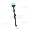 Gyrophare à led pour moto MOTOCOP808 24W sur mât télescopique vert