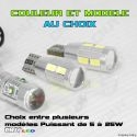 Kit DriveBack 8 ampoule LED T10 W5W gyrophare fixe/flash phare stroboscope veilleuse