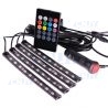 Kit 4 bandes led de décoration pédalier RGB 12V Music rythme