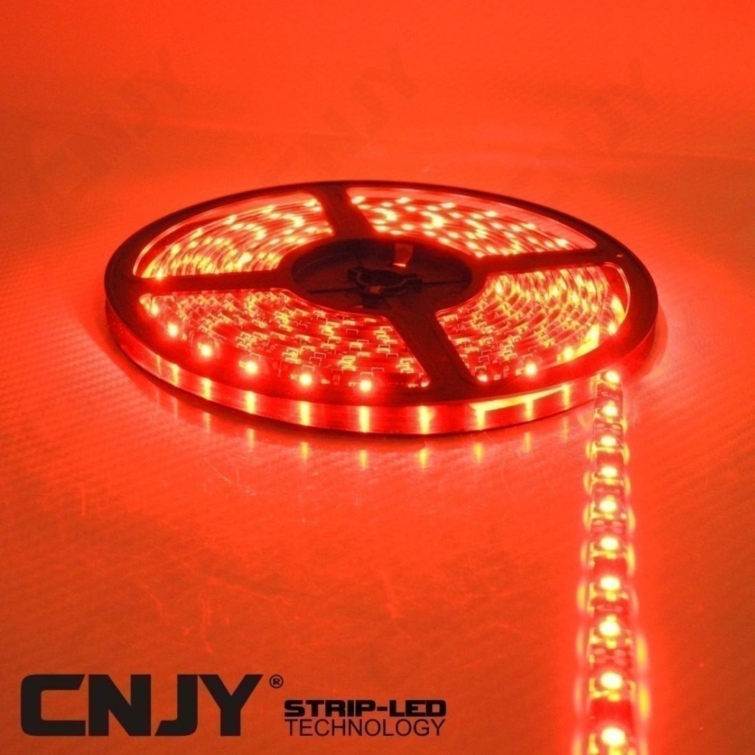 Bande led flexible et adhésive orange CNJY® ECO 12V DC IP65 SMD 3528 60led  par mètre