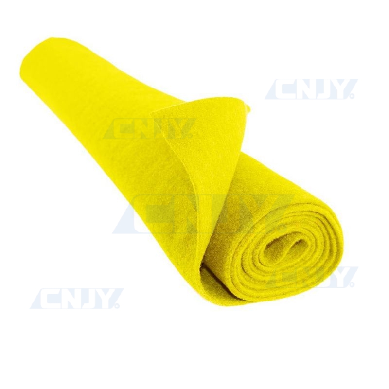 Rouleau de moquette acoustique jaune 70/140cm