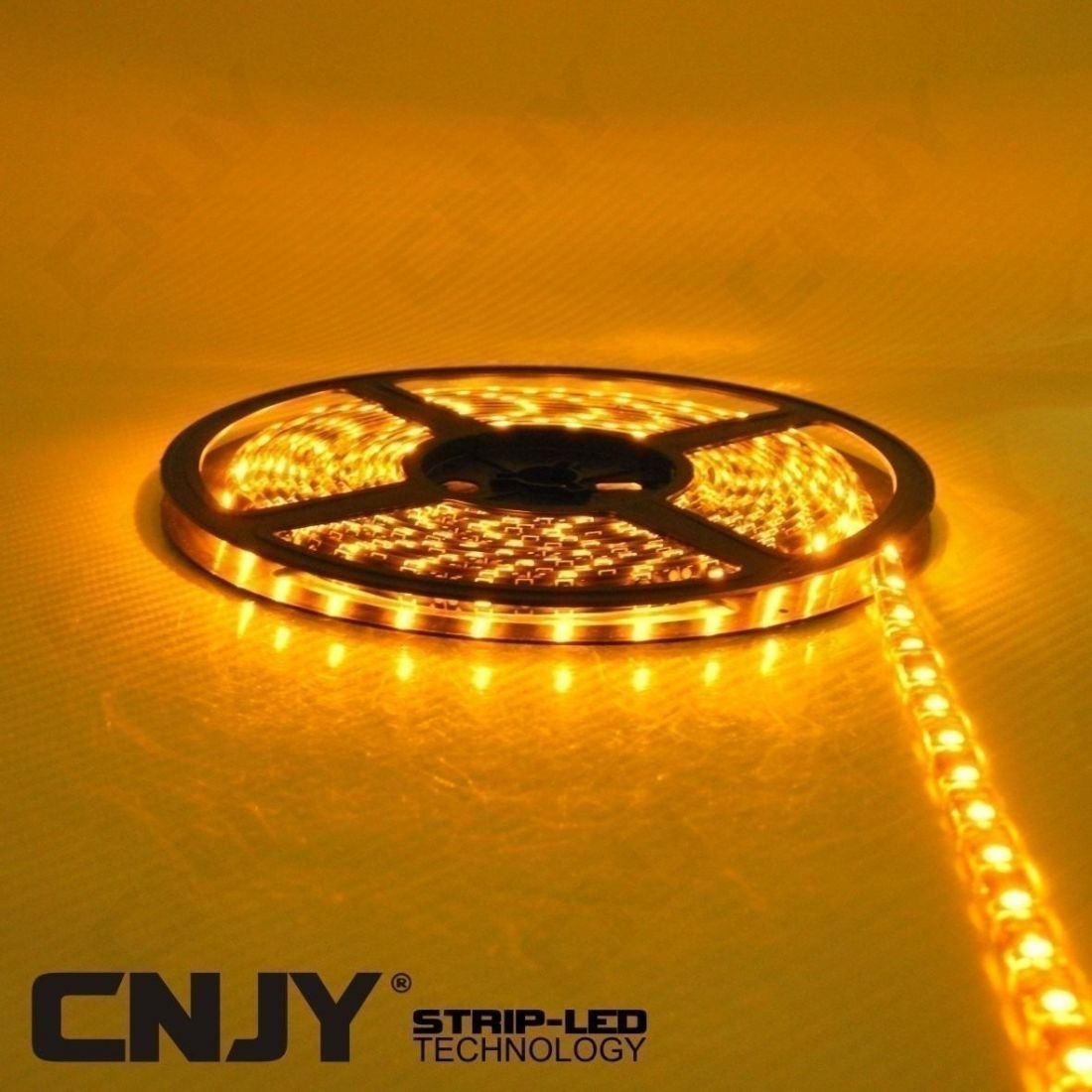 Bande led flexible et adhésive orange CNJY® ECO 12V DC IP65 SMD