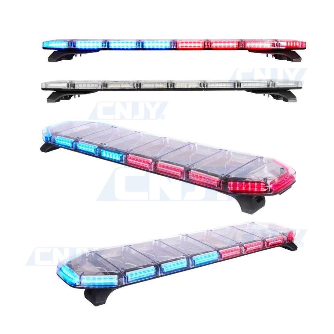 Gyrophare rampe de toit à led orange bleu pour ambulance homologuée ECE R65  10R CNJY VRX1 120cm