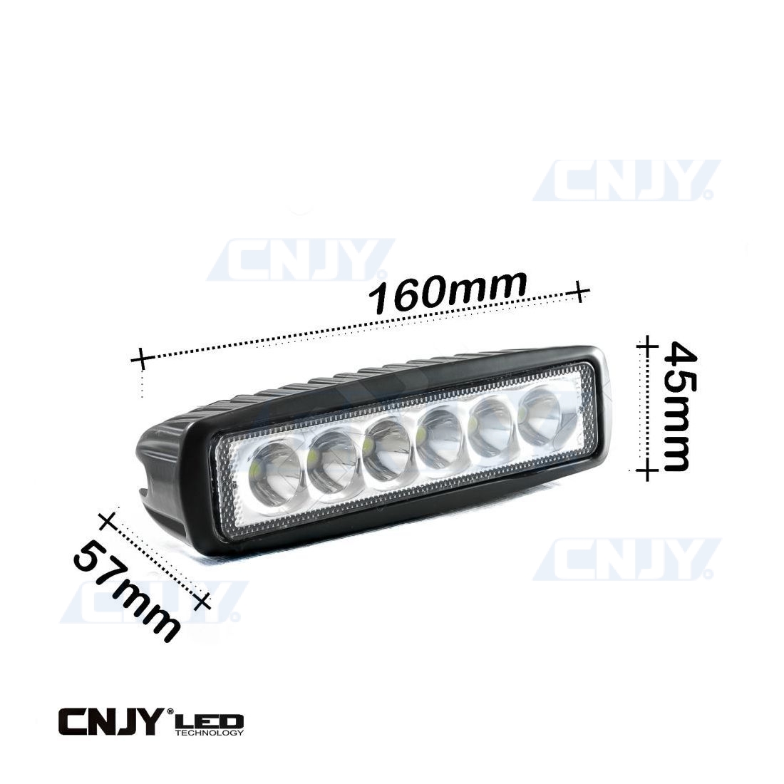 Phare de travail led 24W carré 12V 24V Gzer CNJY pour camion