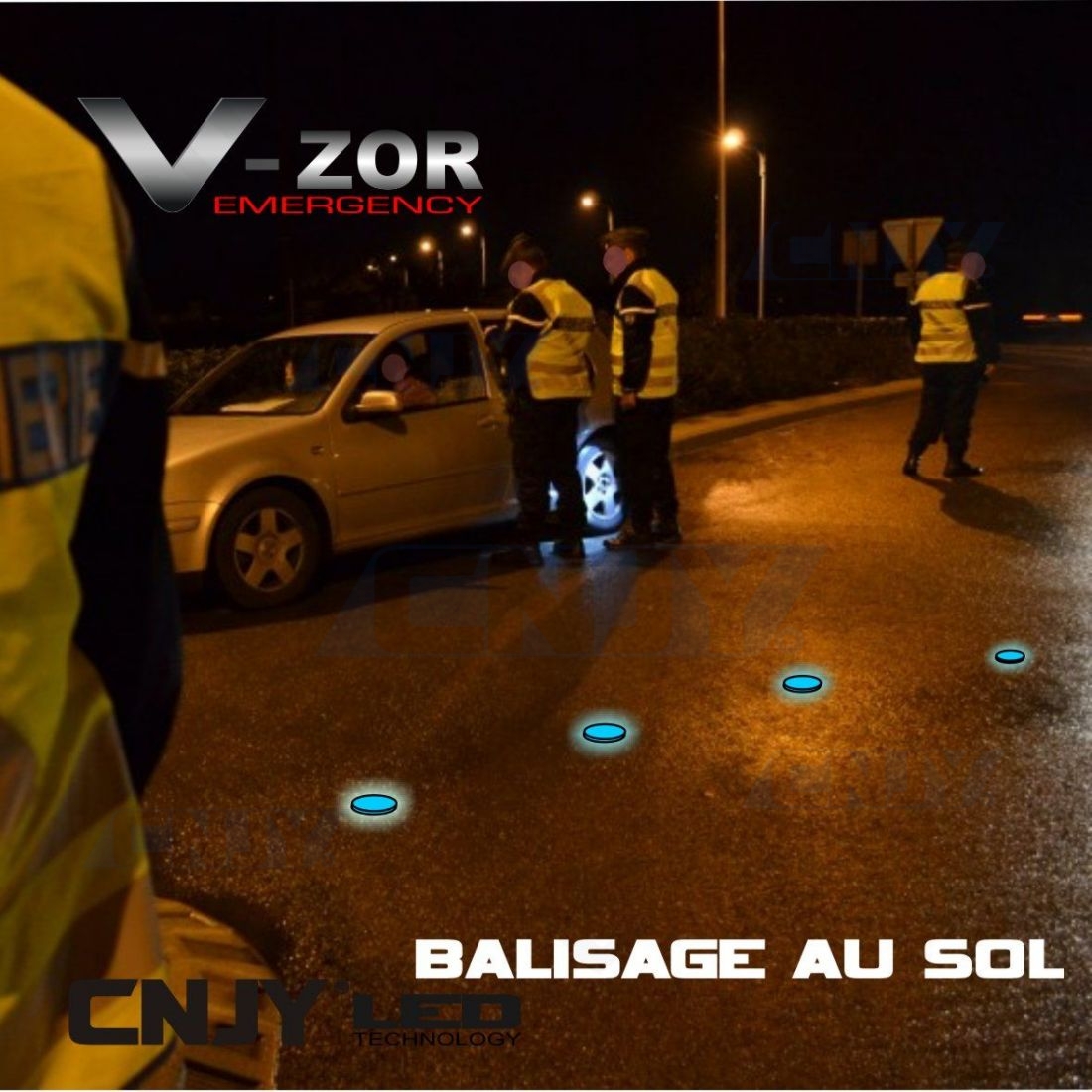 GYROPHARE DE BALISAGE ROUTIER FEUX LED 16 LED BALISE ETANCHE SECURITE RENAULT