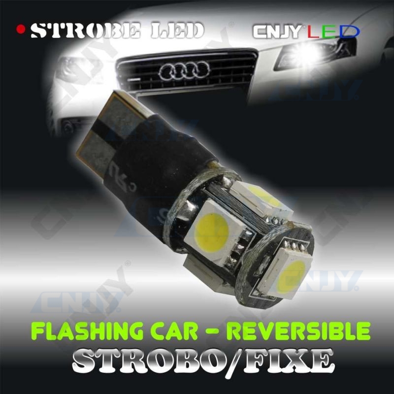 Ampoule led clignotante et stroboscopique FlickFlack® smd 12V 24V pour  veilleuse de voiture, moto, camion