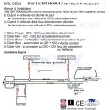 MODULE DRL GEN3 BOITIER D'ALLUMAGE ET EXTINCTION 50% POUR FEUX DE JOUR 12V