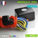 MODULE DRL GEN3 BOITIER D'ALLUMAGE ET EXTINCTION 50% POUR FEUX DE JOUR 12V