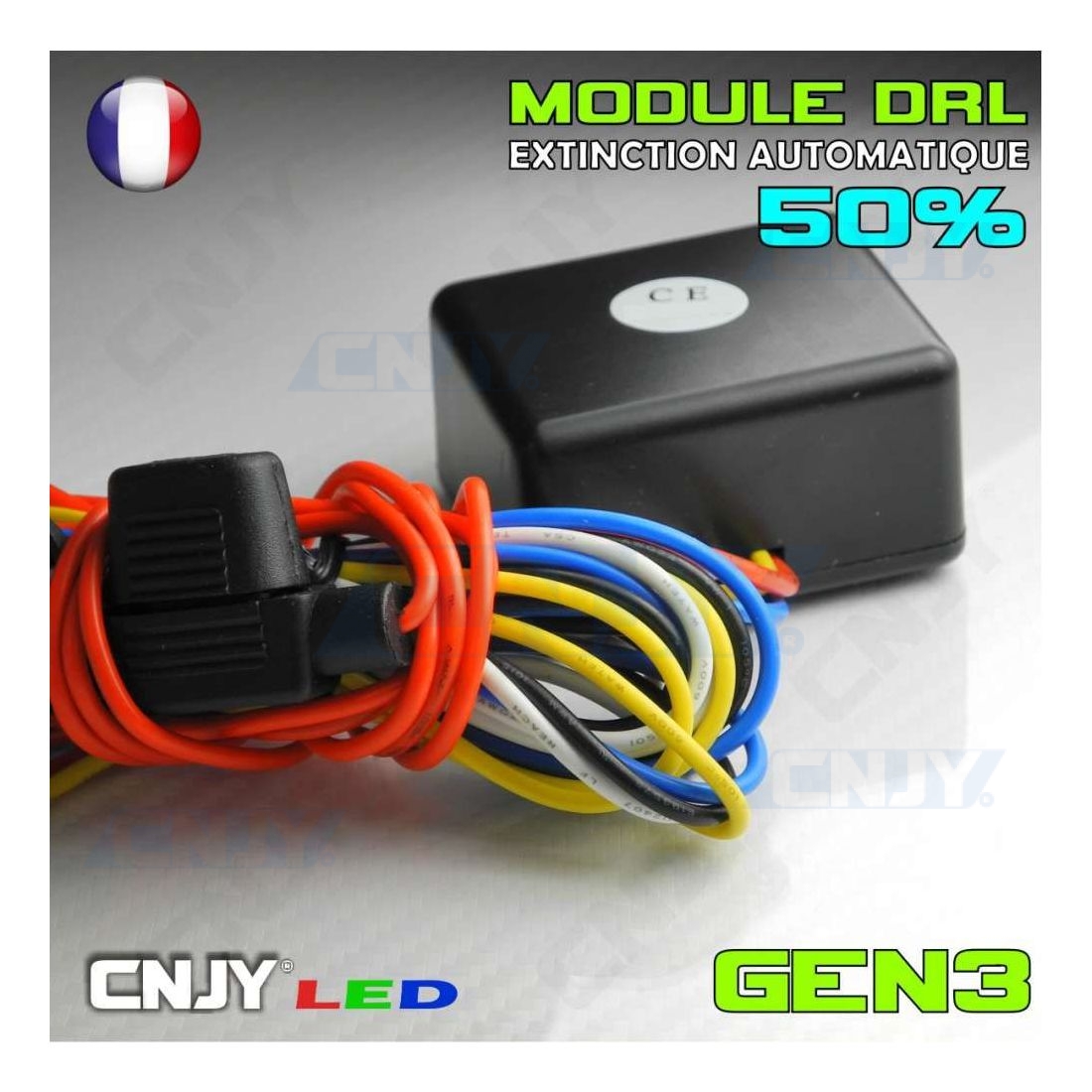 FEUX DIURNES UNIVERSELS DEL R87 module marque de contrôle E9 16SMD