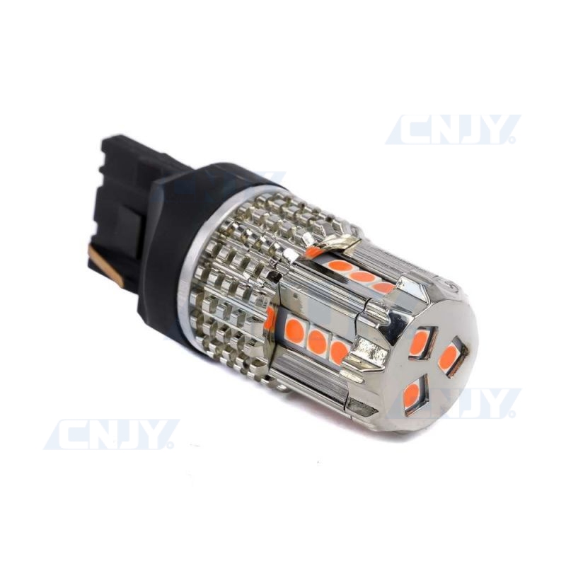 AMPOULE LED T20 W21W 7440 15 LED POWERTECH® CANBUS ORANGE 12V