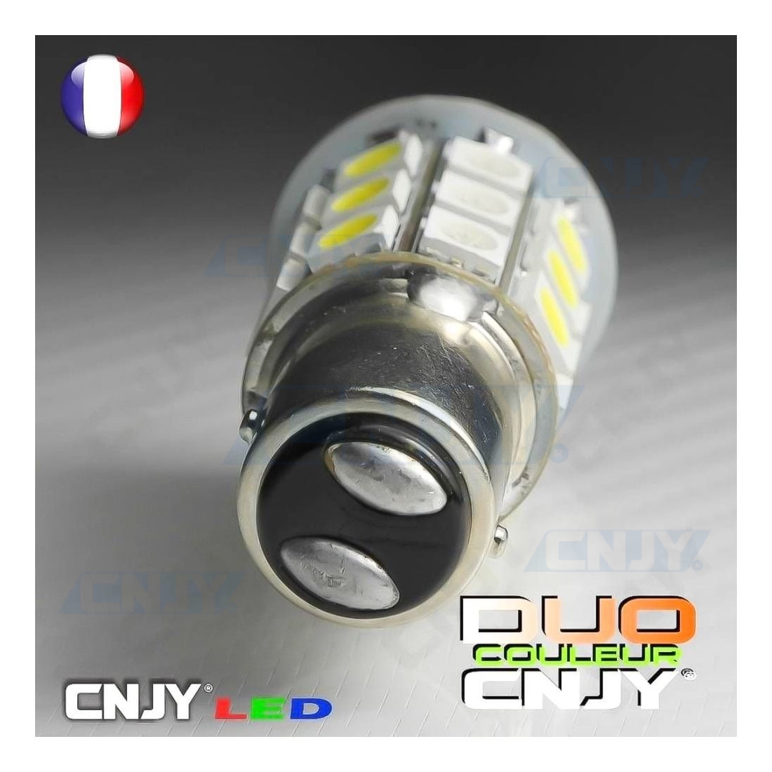 Ampoule P21/5W BAY15D 78 Leds blanches 9-30 volts - Led-effect