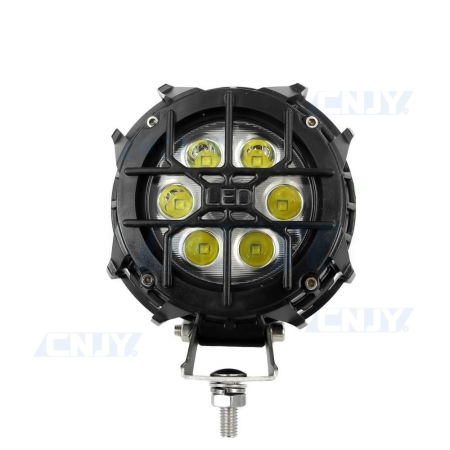 Phares de Travail à LED, LACYIE 18W LED 12V 24V Phares à LED Phares  Etanches IP67 6000K Phares Supplémentaires pour Moto, SUV, Camion, Tracteur  ou Equipement Lourd : : Auto et Moto