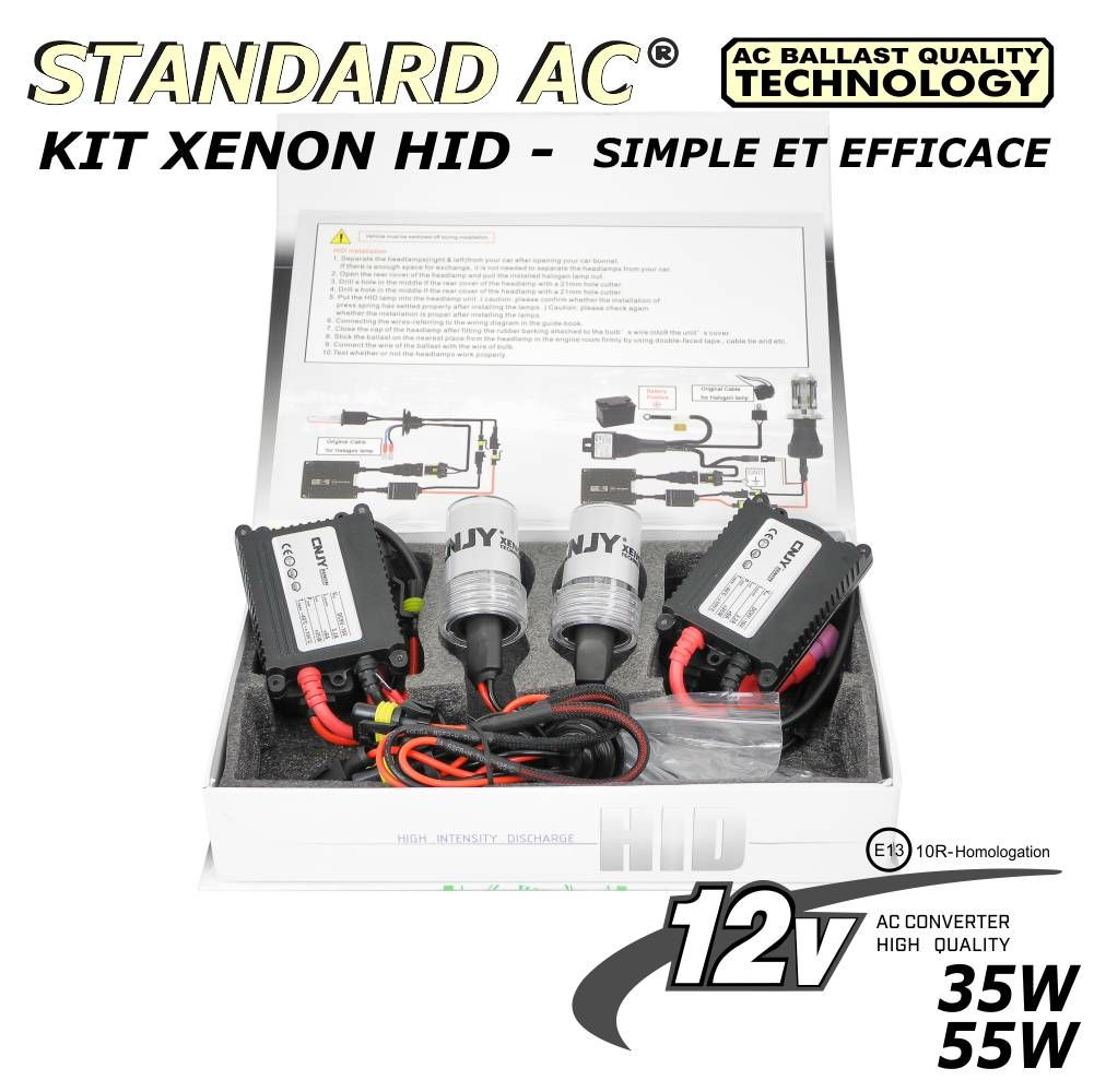 Kit de conversion xenon H7-R HID Standard CNJY® 35W ou 55W 4300K