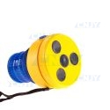 Gyrophare magnétique autonome led bleu à pile