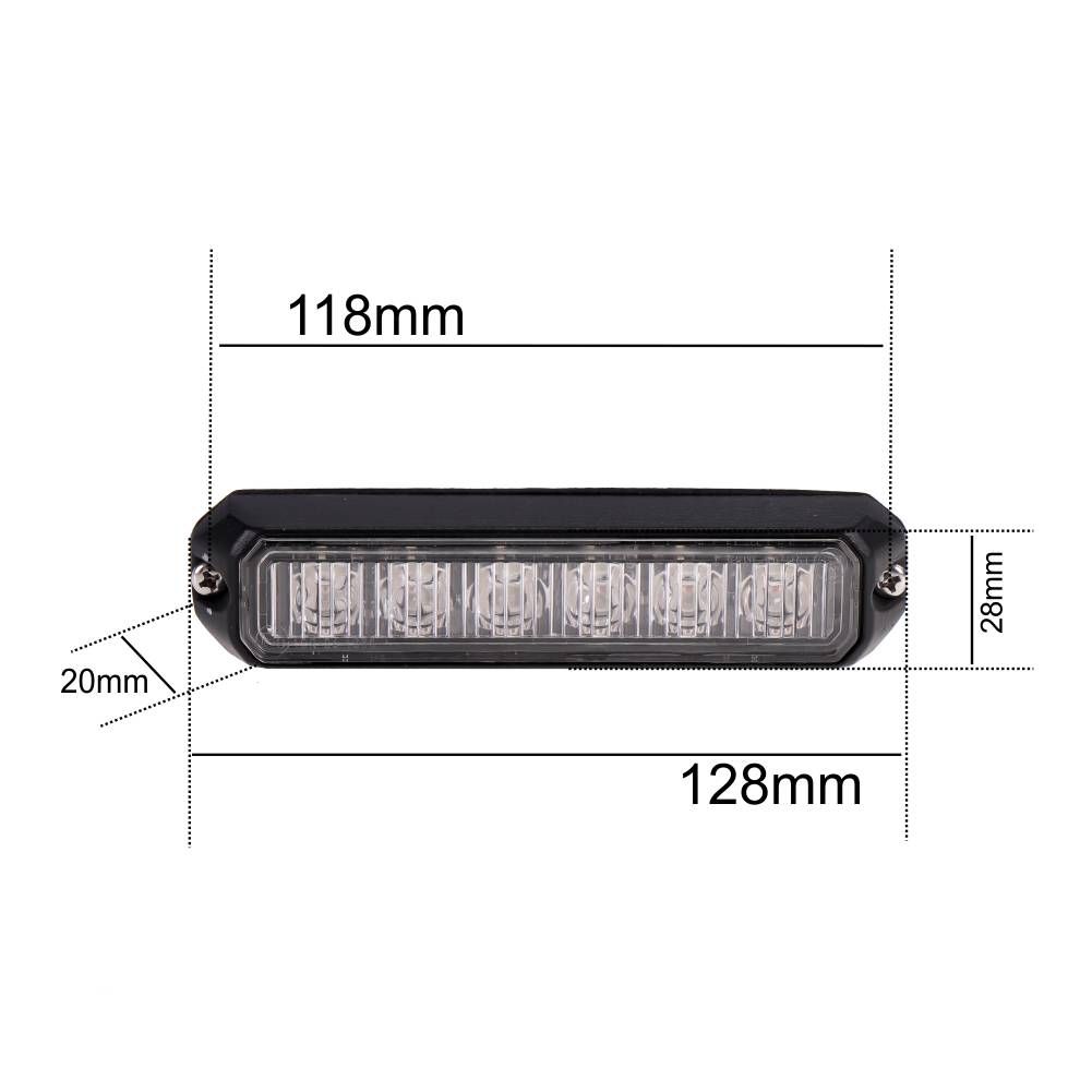 Phare de travail 6 x 3W LEDs avec interrupteur pour Professionnels