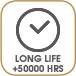 Durée de vie : Long Life 50.000+ Hrs