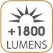 Intensité lumineuse : +1800 Lumens