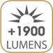 Intensité lumineuse : +1900 Lumens