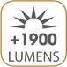 Intensité lumineuse : +1900 Lumens