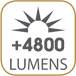 Intensité lumineuse : +4800Lm /Ampoule