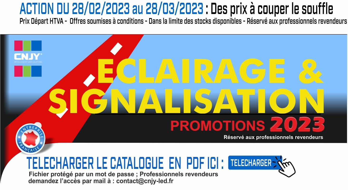 Promotions 2023 - Février/Mars - Réservé aux professionnels revendeurs 